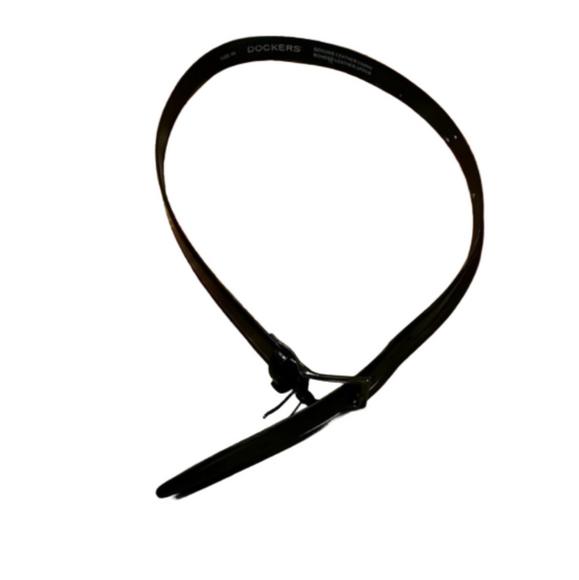 Dockers sz46 black leather belt - Picture 1 of 3